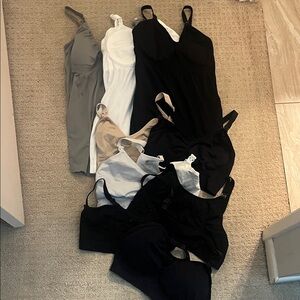 Huge lot of nursing and pumping  bras and tanks